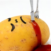 Potatoes With Ketchup