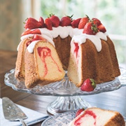 Strawberry Swirl Cake