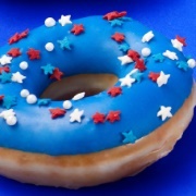Krispy Kreme Star Spangled Sprinkle Donut