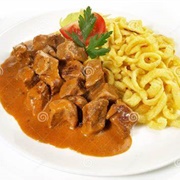 Veal Goulash With Spaetzle