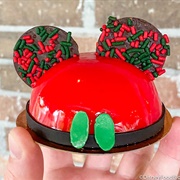 Holiday Mickey Mousse Mini Dome Cake