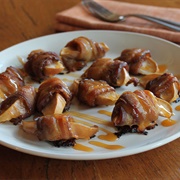 Bacon Wrapped Caramel Apples