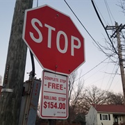 Rolling Through a Stop Sign