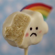 Angry Face Peanut Butter Cake Pop