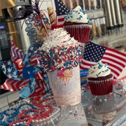 La Chispa Creamery Red, White & Blue Shake