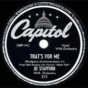 That's for Me - Jo Stafford