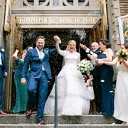 Thrown Rice at a Wedding