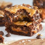Make Caramel Brownies