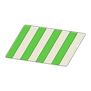 Green Stripes Rug