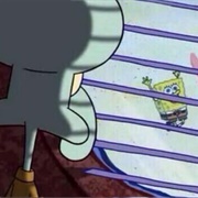 Squidward Looking Out the Window
