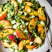 Avocado Peach Mango Salad