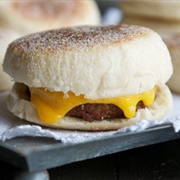 Sausage and Cheddar English Muffin