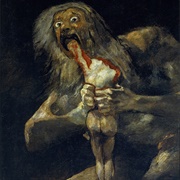 Saturn Pożerający Własne Dzieci - Francisco Goya (Madryt, Prado)