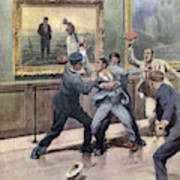 Vandal Attack to the Painting in Louvre Museum in 1932