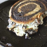 Marble Rye Mushroom Sandwich