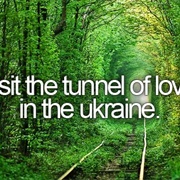 Visit the Tunnel of Love in the Ukraine