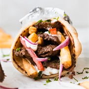 Beef Souvlaki Pita