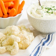 Cauliflower With Ranch Dip