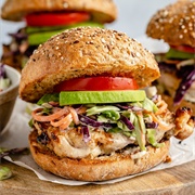 Grilled Chicken Caesar Salad Sandwich