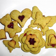 Vegan Pistachio Cookies With Redcurrant Jelly
