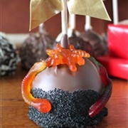 Uncle Sam's Candy Spooky Spider & Worm Caramel Chocolate Apple