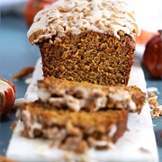 Maple Glazed Pumpkin Banana Bread With Ginger Streusel