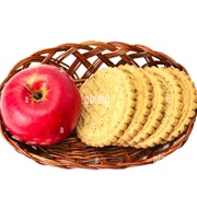 Apple With Household Biscuits