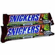 Snickers With Green Shrek Filling!