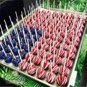 Candy's Cake Pops American Flag Patriotic Cake Pops