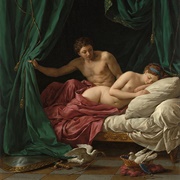 Mars I Wenus, Alegoria Pokoju - L.-J.-F. Lagrenée (Los Angeles, J.P.Getty Museum)