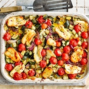 Roast Vegetables & Halloumi