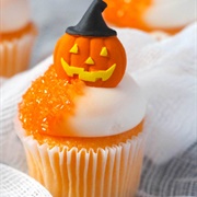 Creamsicle Mini Halloween Cupcake