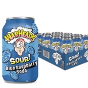 Warheads Sour! Blue Raspberry Soda