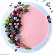 Blackberry Ice Cream Cake