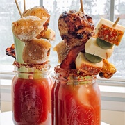 Bloody Marys With Over the Top Garnishes