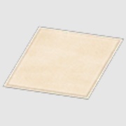 White Simple Medium Mat