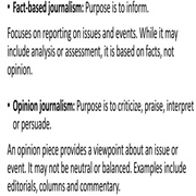 Journalism Has Begun to Seem More Opinion Based