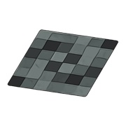 Black Blocks Rug