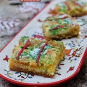 Christmas Tree Cake Gooey Butter Cake