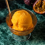 Mango, Pineapple, and Passion Fruit Sorbet
