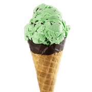 Mint Ice Cream Cone