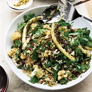 Cauliflower, Pomegranate, and Pistachio Salad