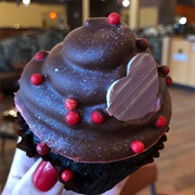 Chocolate Covered Raspberry Cupcake