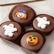 Chocolate Storybook Halloween Sandwich Cookies
