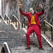 Joker Dancing on Stairs