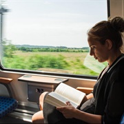 Reading During Train Ride