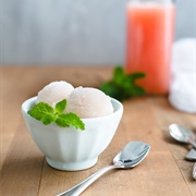 Grapefruit and Mint Ice Cream