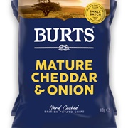 Burts Mature Cheddar and Onion Crisps