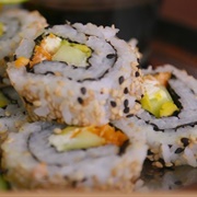 Vegan Tofu and Vegetable Sushi