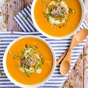 Butternut Sweet Potato Coconut Soup